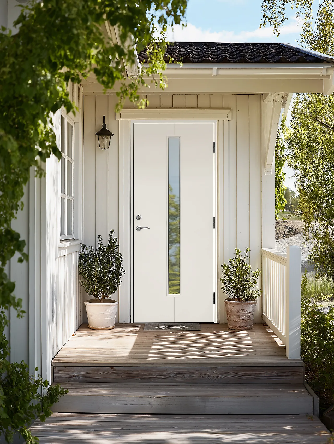 Ytterdør Linnea 90x210 cm hvit høyre null - 90x210 cm - 2 - Miniatyr