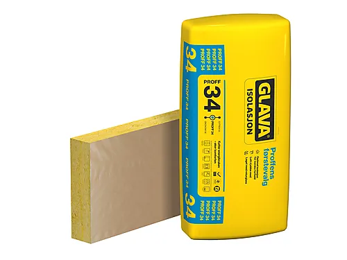 Glava Proff 34 plate med papir 150x570x1200 mm, 6 stk