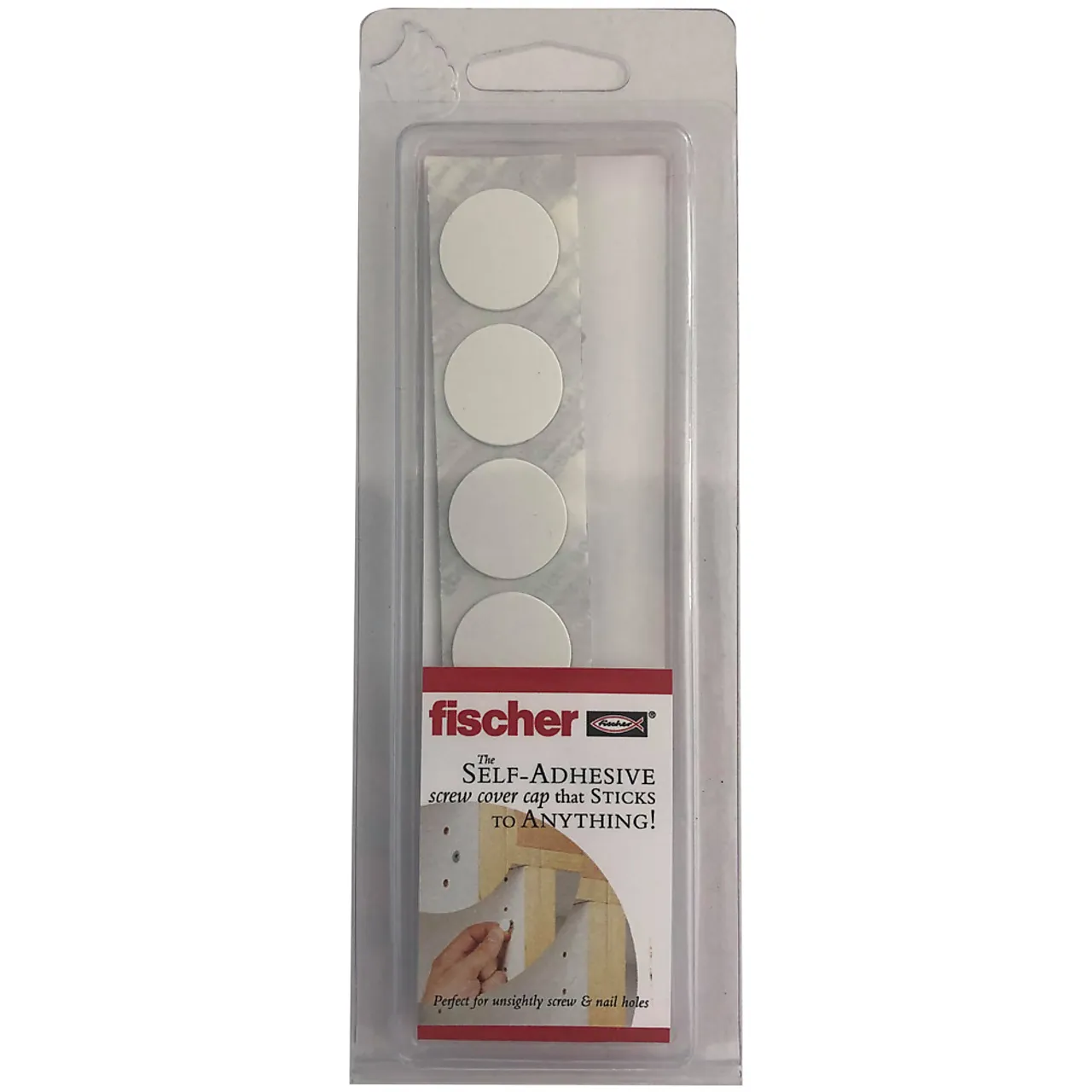 Dekkhette pvc selvklebende hvit Ø18 mm