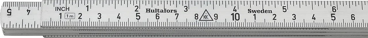 Tommestokk alum a61-1-6 metrisk/tomme hultafors null - 1 - 3 - Miniatyr