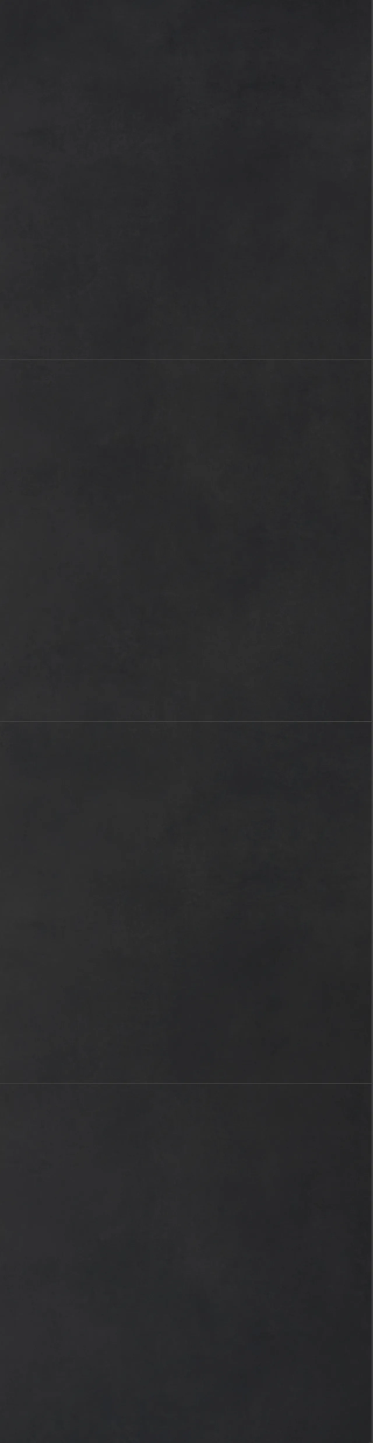 Baderomsplate Dark Soot, flisemønster 60x60cm, 11x620x2400