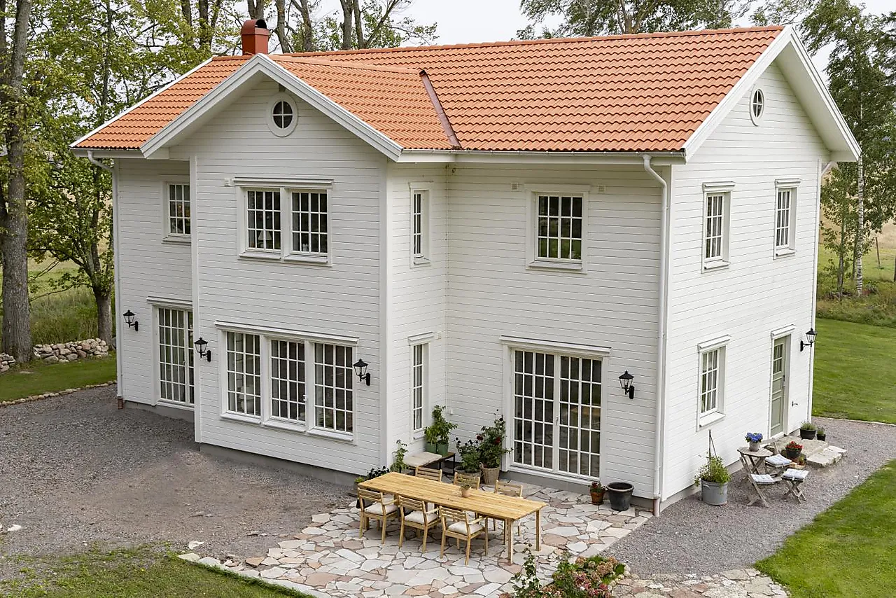 Takst palema benderit teglrød dobbelkrum Takst palema benderit teglrød dobbelkrum