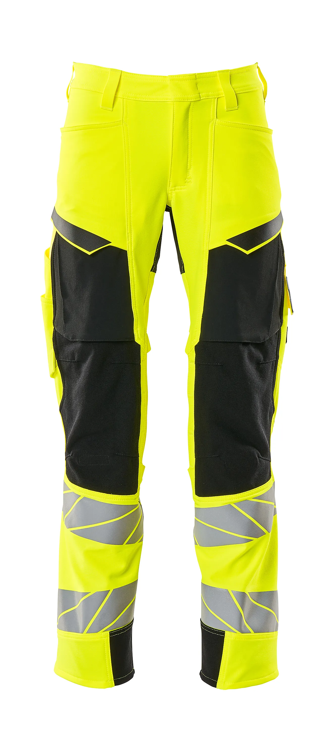 Arbeidsbukse stretch gul/svart 82C52