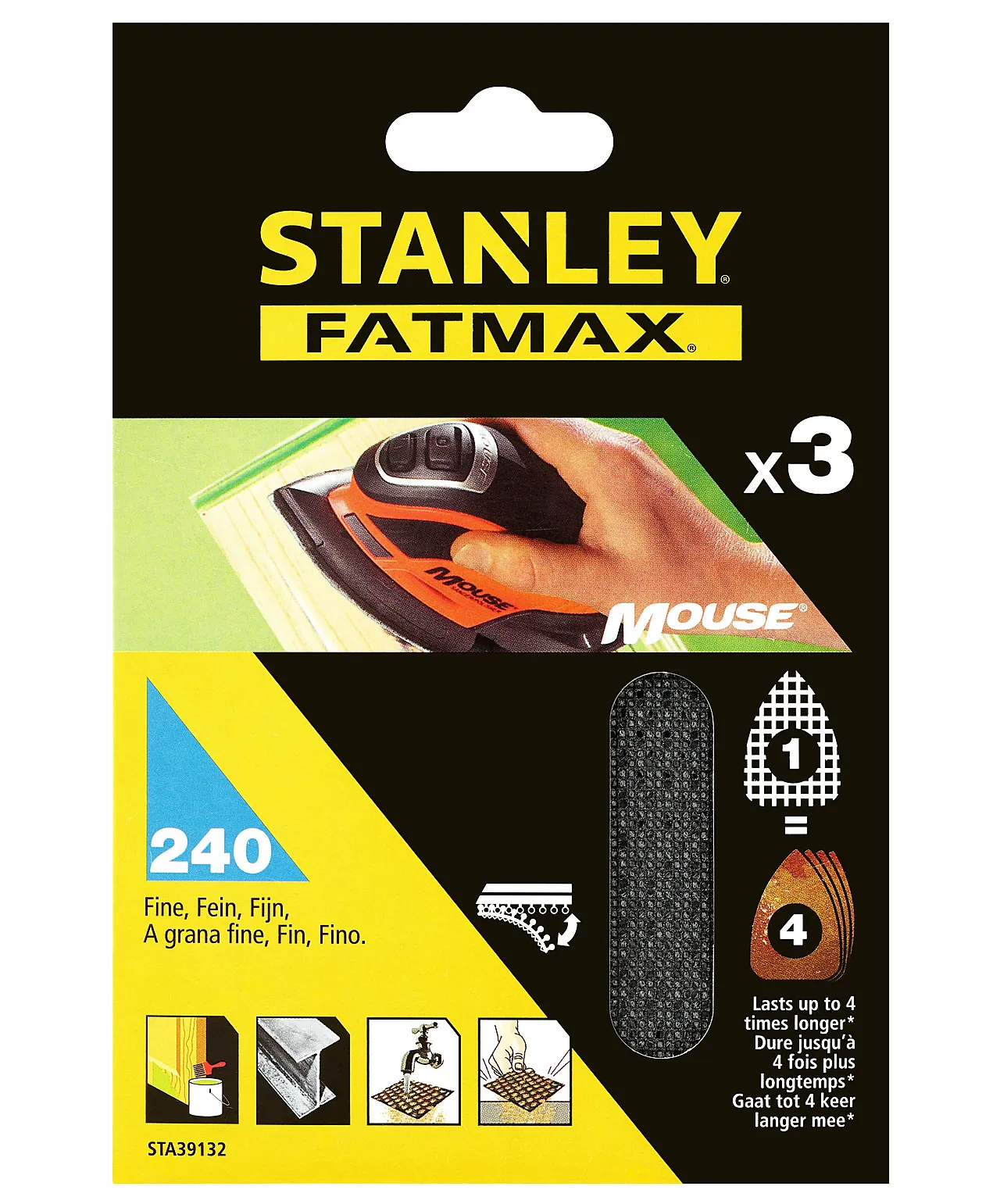 Slipepapir mouse mesh 240k sta39132 Slipepapir mouse mesh 240k sta39132