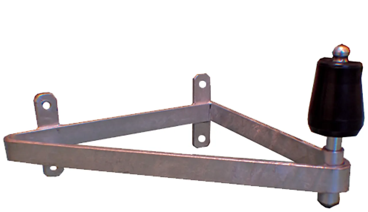 DØRSTOPPER VINKEL STOR M/GUMMI 270X255X6 GALV D220 DØRSTOPPER VINKEL STOR M/GUMMI 270X255X6 GALV D220