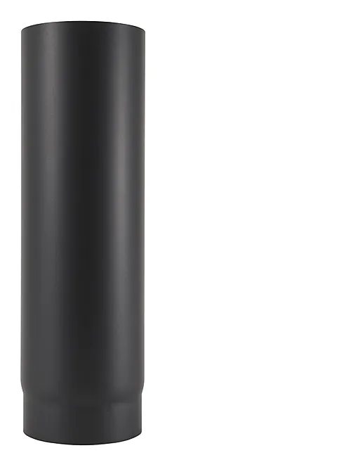 OVNSRØR Ø150 L500 SORT 2,3MM MATT EMALJE