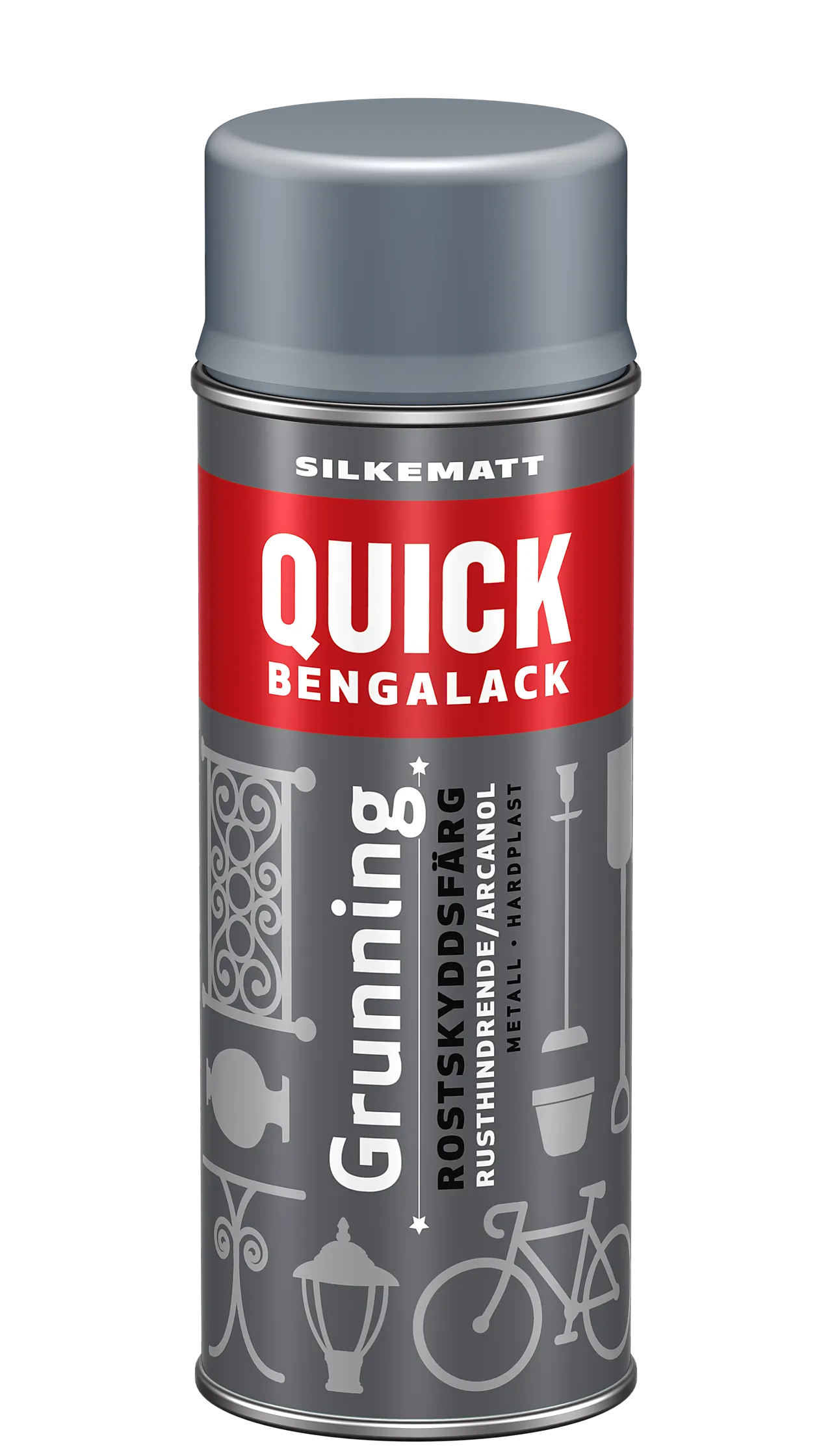 Bengalack grunning spray grå 400 ml