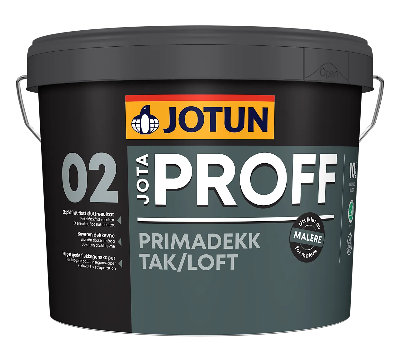 Jotun JOTAPROFF primadekk helmatt hvit 9 l