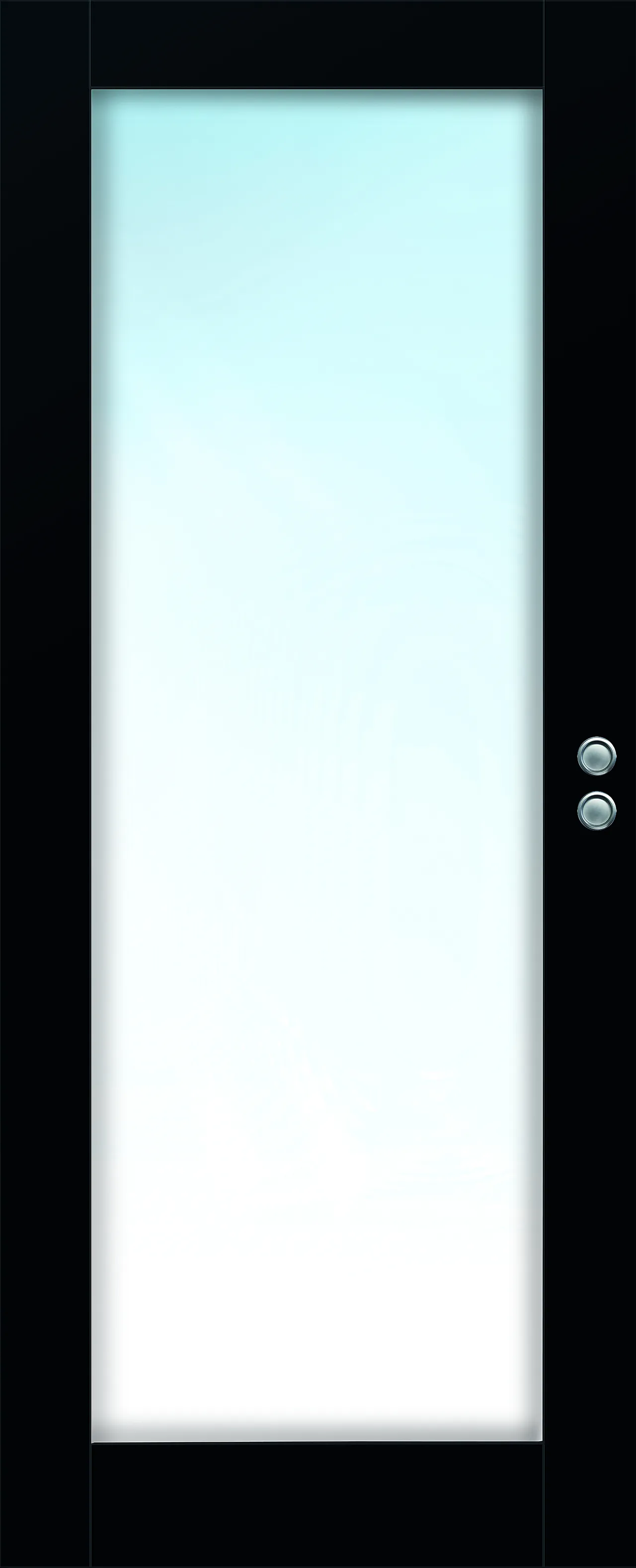 Skyvedør Stil 1 med glass svart 80x210 cm