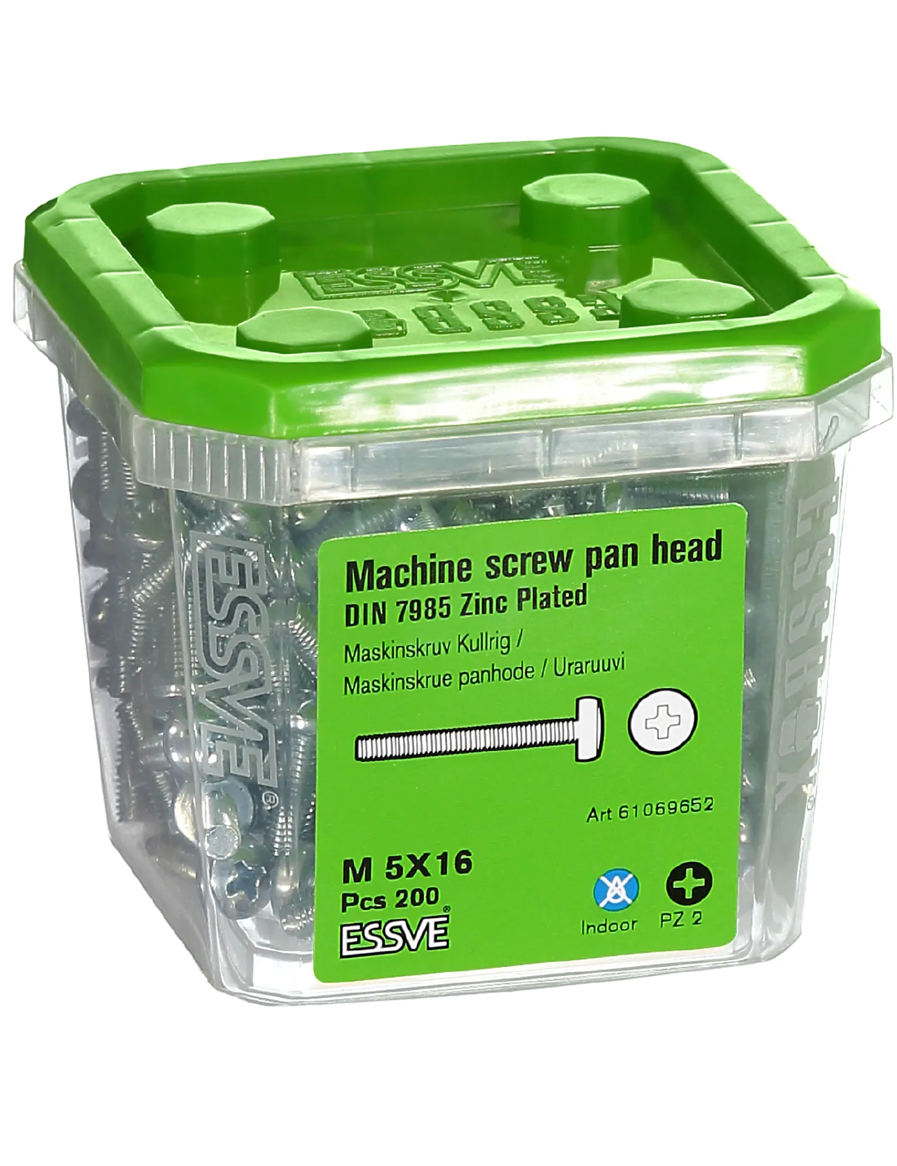 Maskinskrue ph hg m5x16 fzb-200 panhode helgjenget blankforsinket Maskinskrue ph hg m5x16 fzb-200 panhode helgjenget blankforsinket