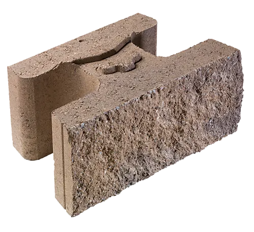 Støttemur vertica normalstein natur 45x26,5x10 cm
