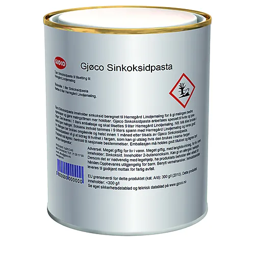 Sinkoksidpasta til linoljemal 1l linoljemaling