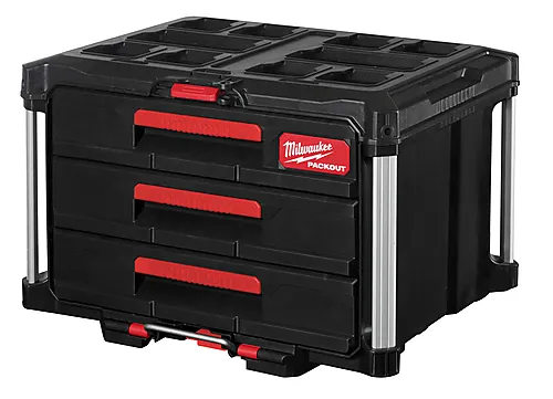 Milwaukee koffert med 3 skuffer PACKOUT