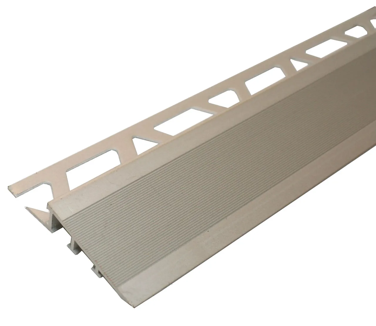 Nivåprofil ramptec 10mm anod alu gulv 2,7m profilitec