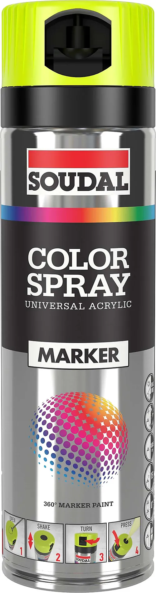 Merkespray Fluo 500 ml gul