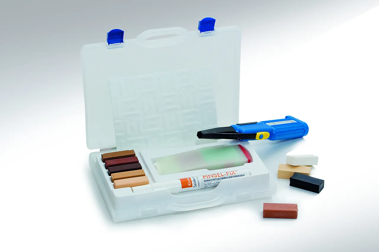 Reparasjonssett Parkett, Lakk Komplett Smeltevoks Sett