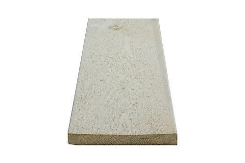 Rektangulær kledning gran grunnet 19x148x3000 mm hvit
