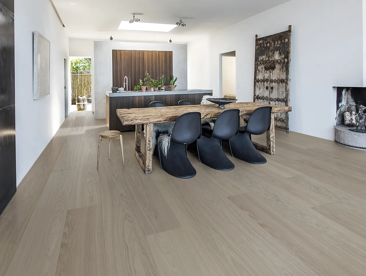 Gulv Eik Herdet Gryby XXL grå Mattlakk Gulv Eik Herdet Gryby XXL grå Mattlakk