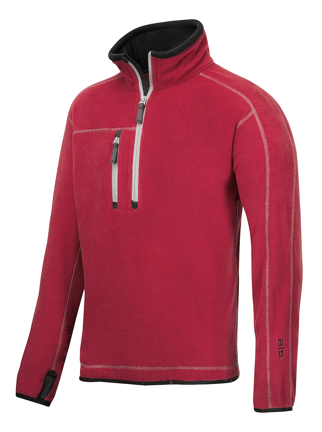 Genser 8013 mrød xxl fleecesnic a.i.s 100% polyester