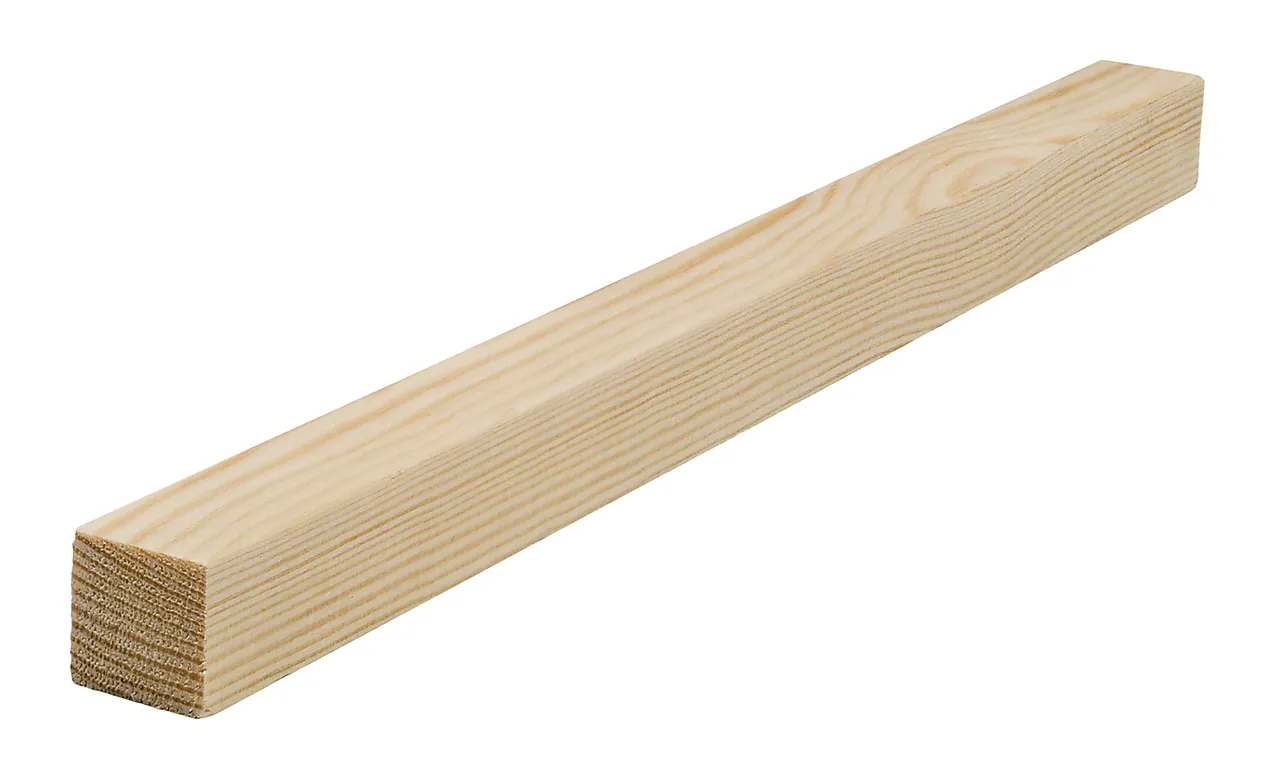 Glattkant ubehandlet furu 28x28 mm null - null - 3 - Miniatyr
