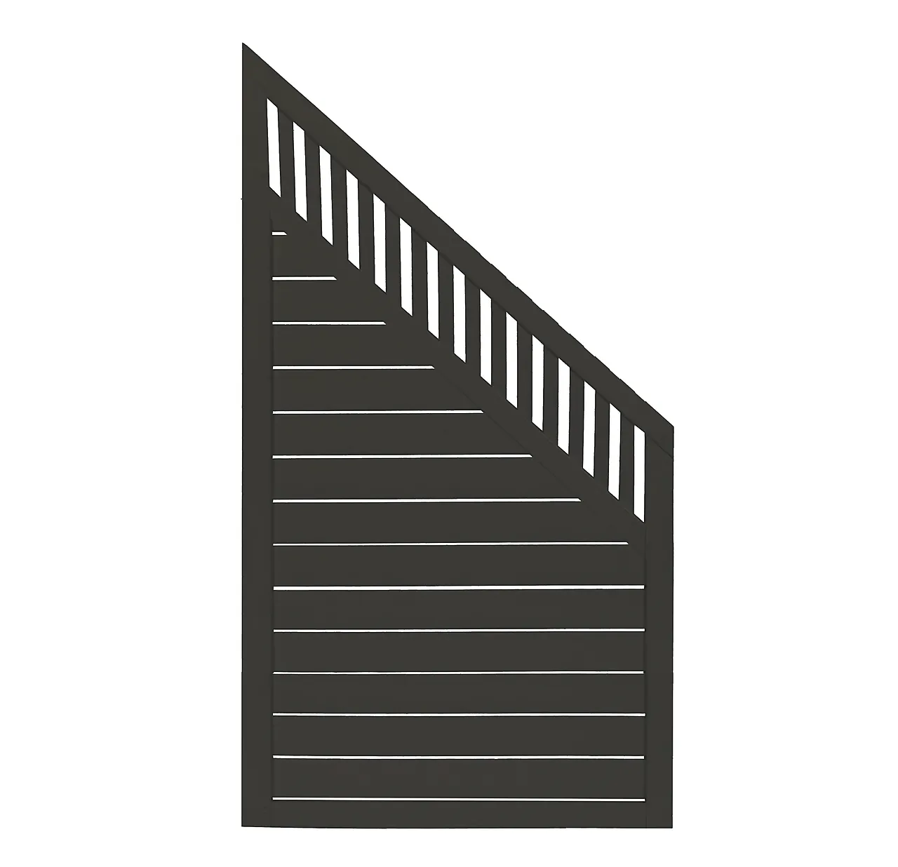 Levegg kongsvik 90x180/90 sort Levegg kongsvik 90x180/90 sort