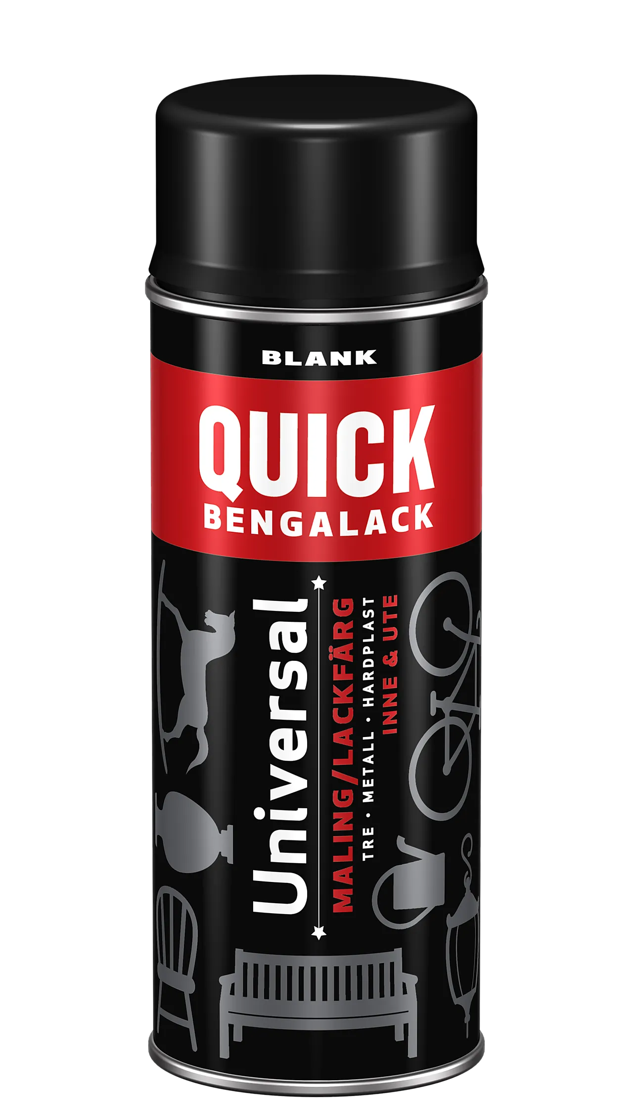 Bengalack spray sort blank 400 ml