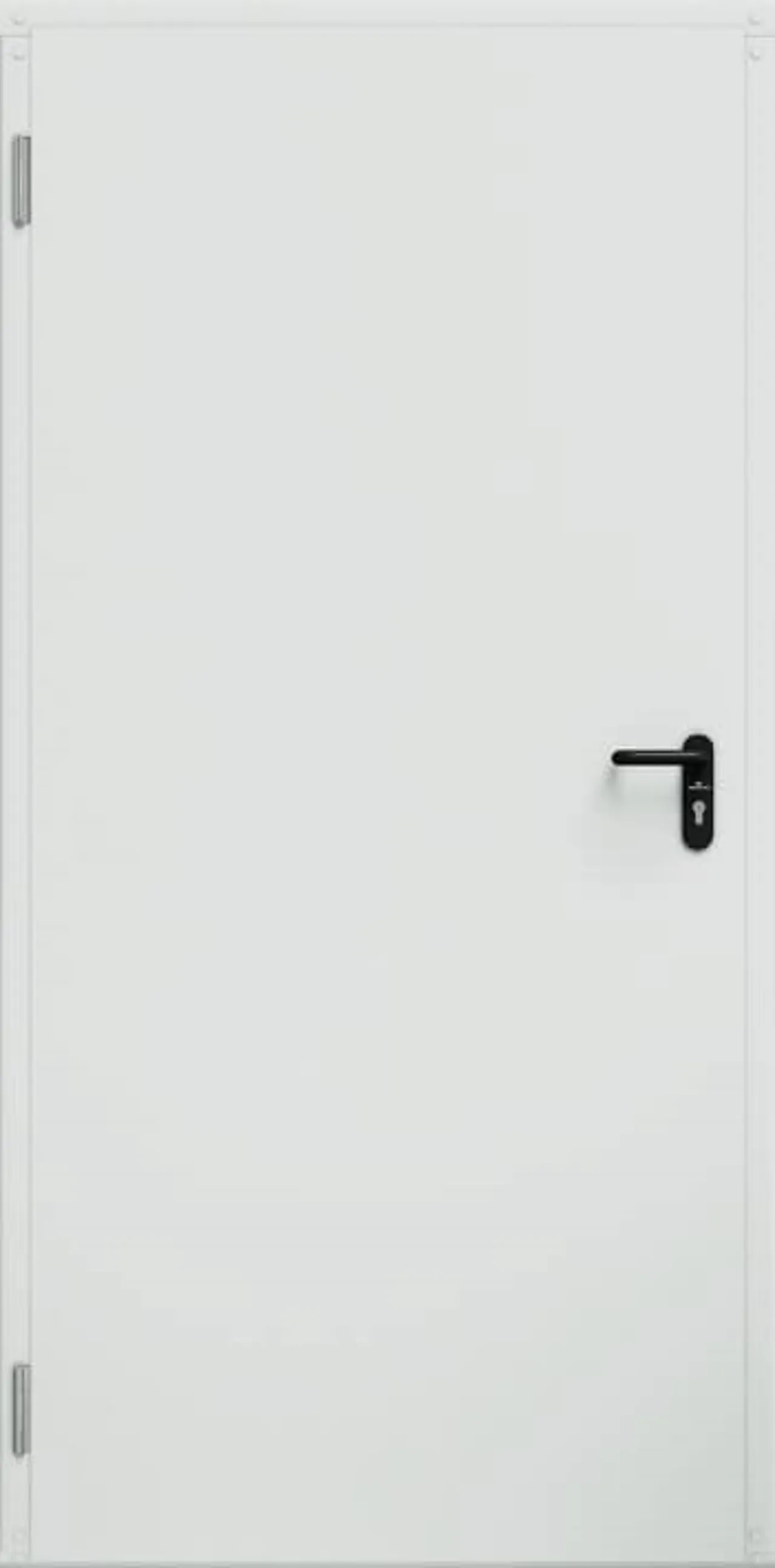 Ståldør eco 90x210 høyre hvit slett uten struktur