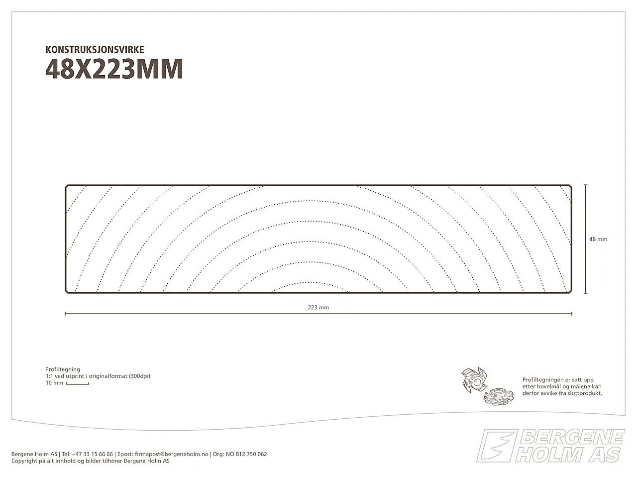 Konstruksjonsvirke C24 Gran 44x223x7500 mm null - null - 2 - Miniatyr