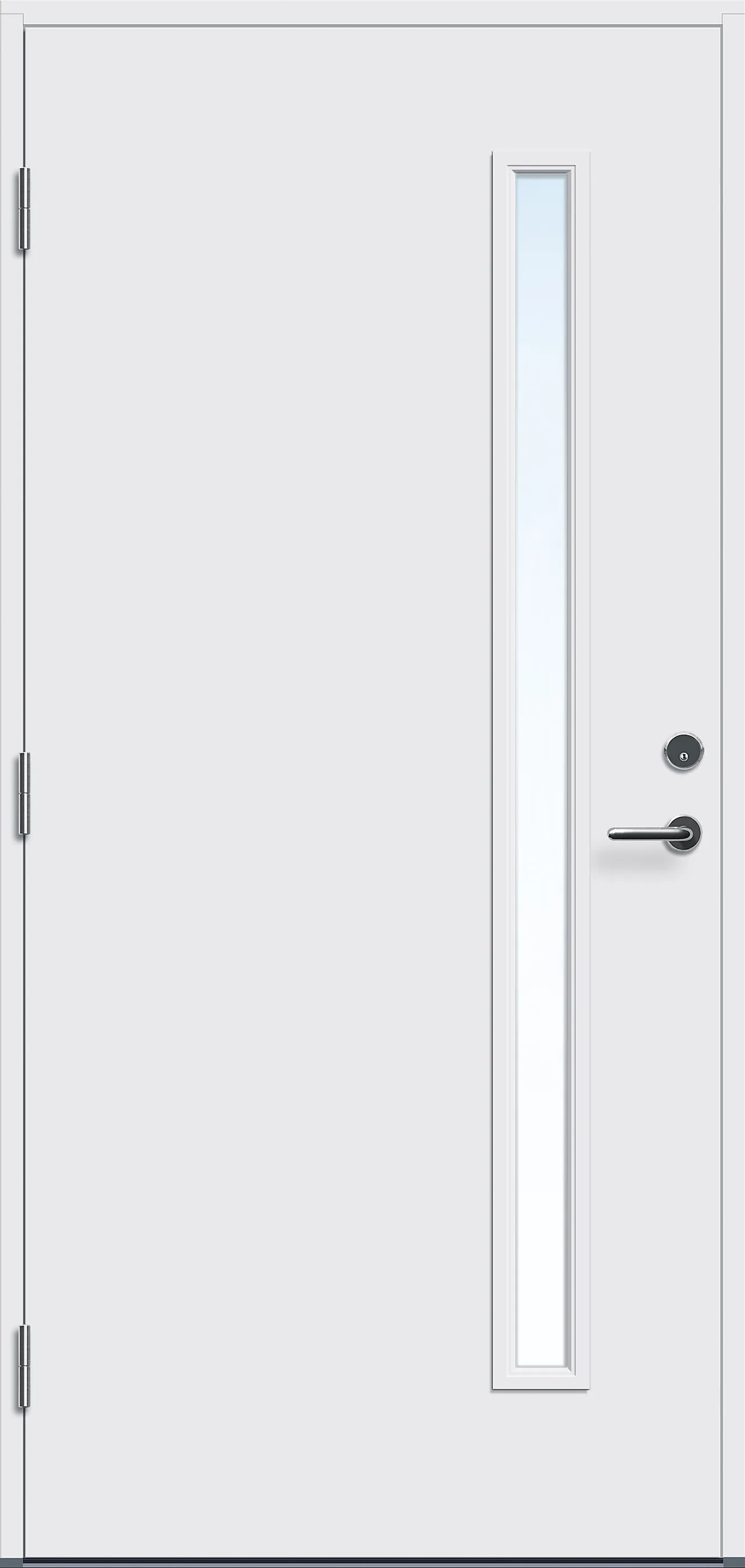 Dør yd leirvik 10x21v hv