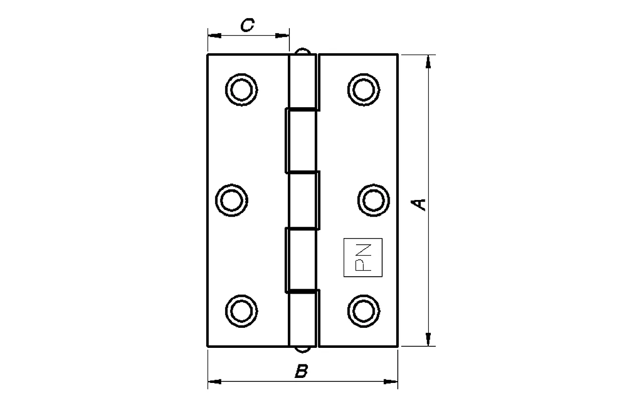 Kanthengsel pregalvanisert 76,2 mm null - null - 2 - Miniatyr