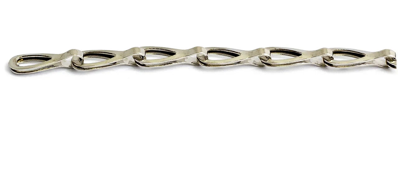 Kjetting 20-6 nikkel 2m sb