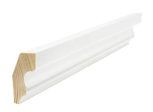 Taklist furu hvit bomull S0502-Y 28x58 mm