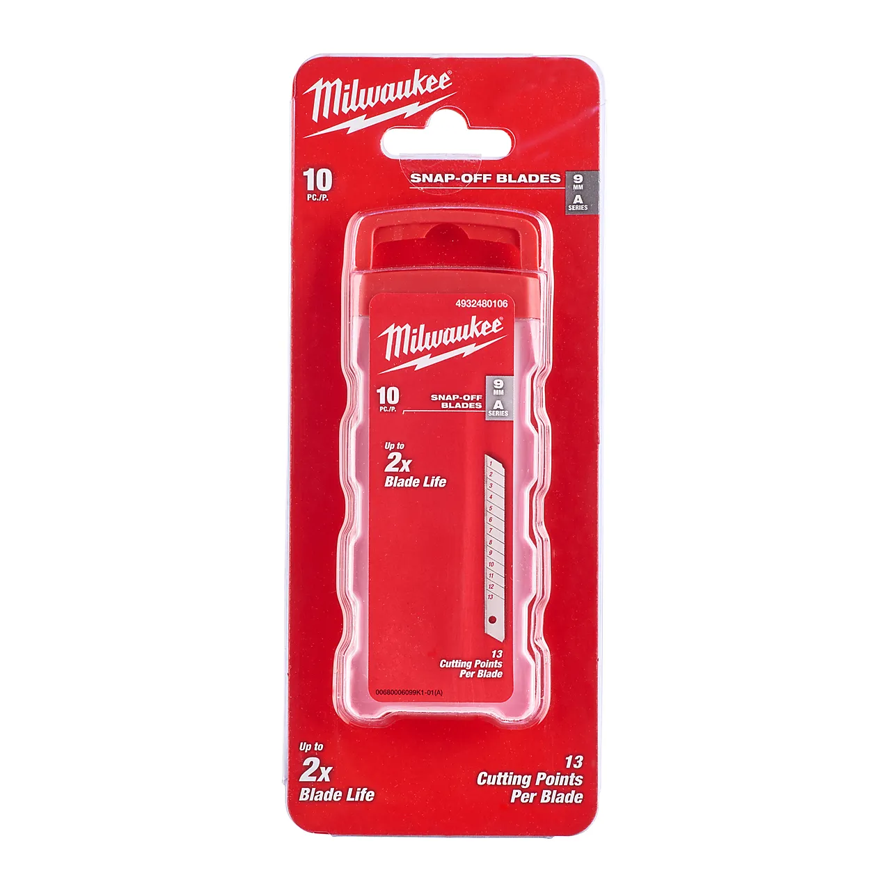 Knivblad brekk-av 9mm 10p milwaukee Knivblad brekk-av 9mm 10p milwaukee