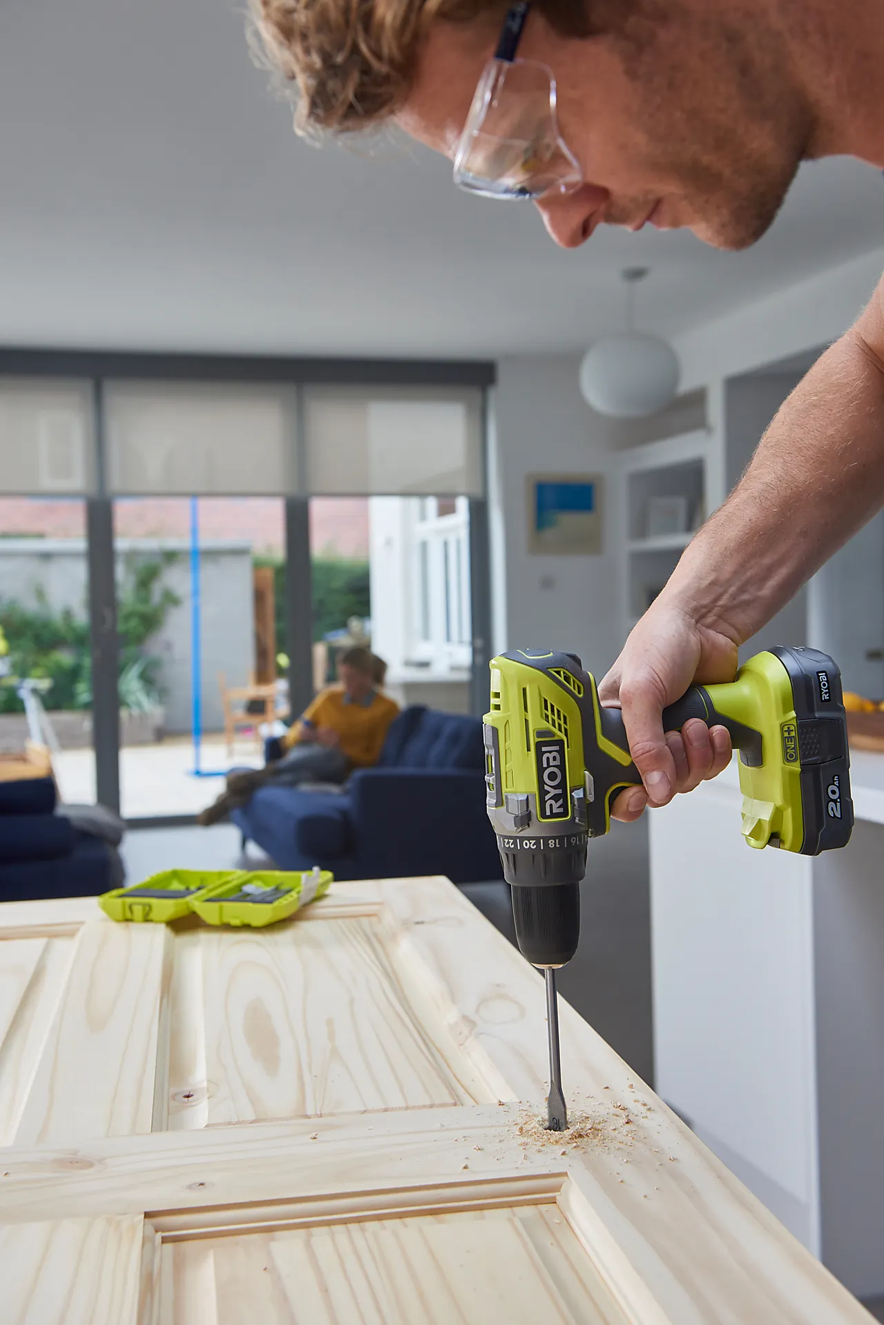 Bor-/skrutrekker R18DD3-120S One+ 18V m/batteri og lader null - null - 2 - Miniatyr