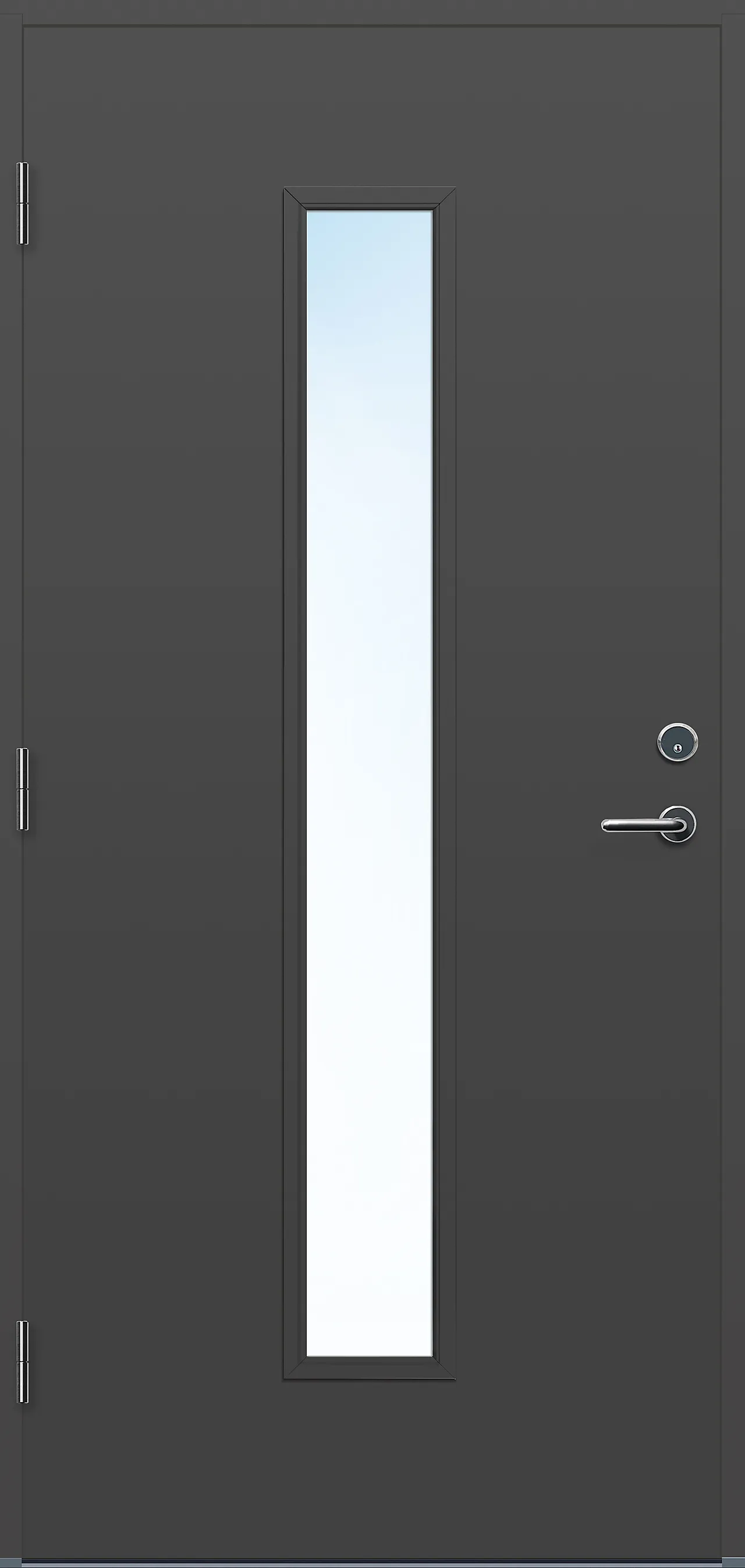 Dør yd volda 9x20v mørk grå ncs s 7500-n null - null - 3 - Miniatyr