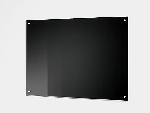 Glassplate herdet sort 6x700x450 mm