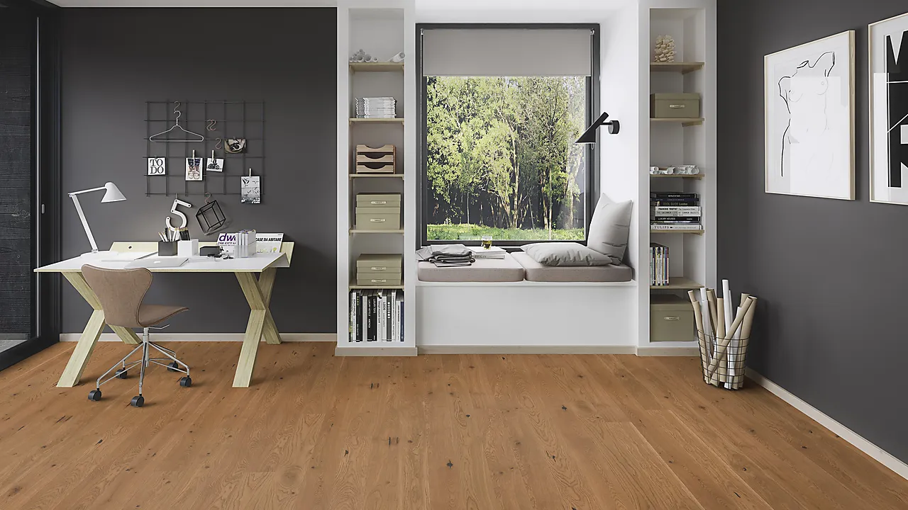 Boen parkett Eik Honey Plank oljet og børstet null - null - 3 - Miniatyr