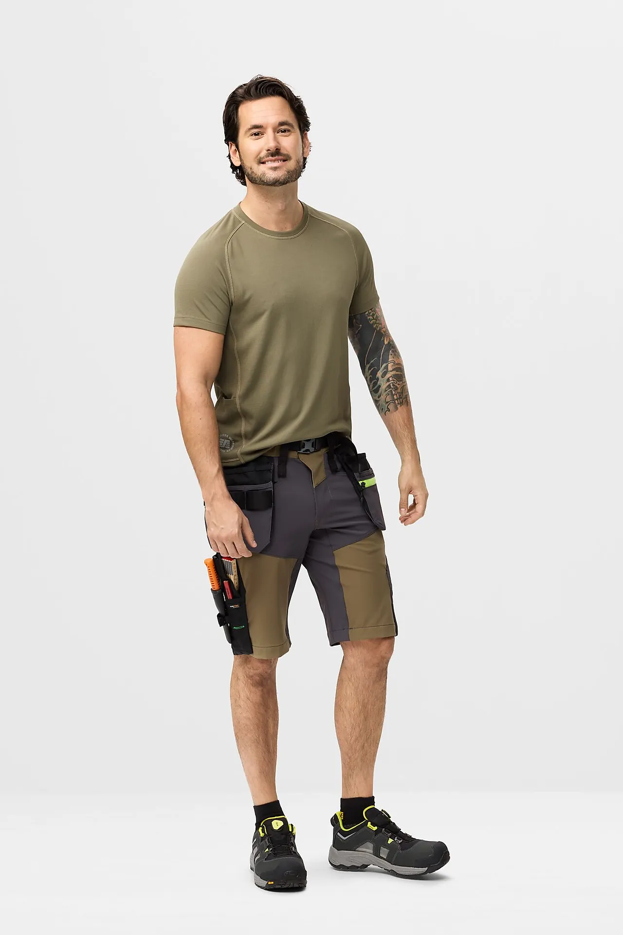 Shorts softshell 6140 grønn str 54 null - null - 3 - Miniatyr