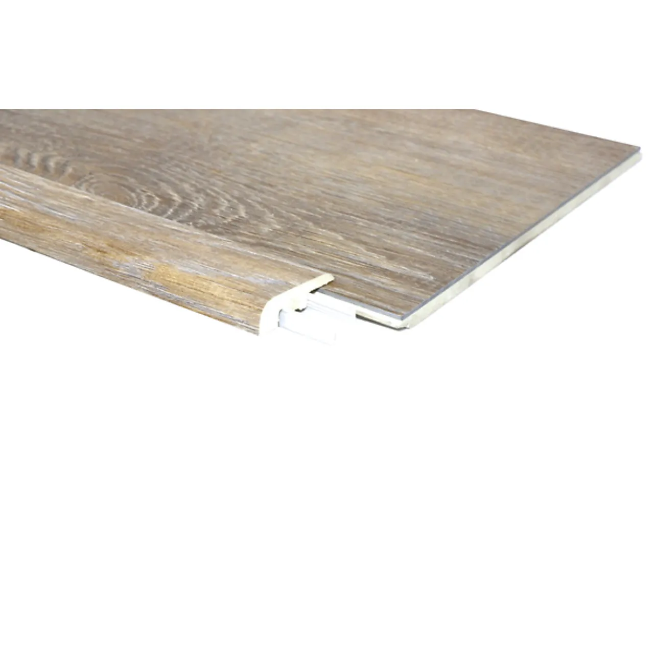 Vinyl eik hvit trappenese