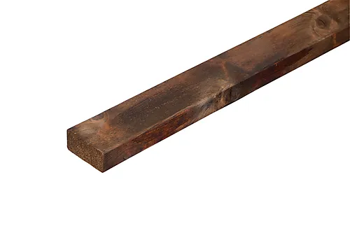 Konstruksjonsvirke justert furu impregnert brun 48x98 mm