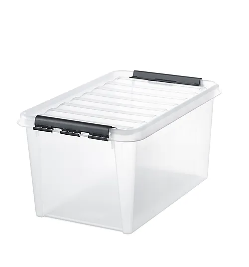 Oppbevaringsboks classic 45 med lokk 47 liter 59x39x31 cm