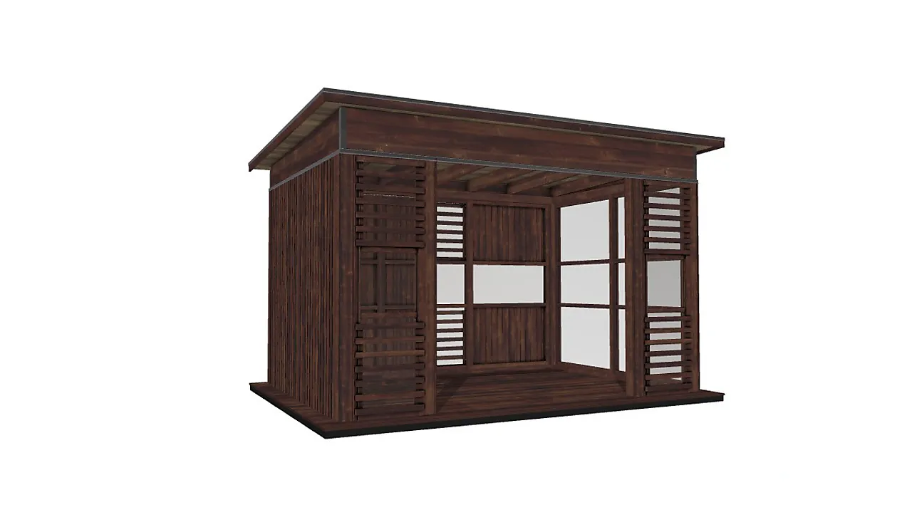 Hagestue brun royal modell 1802 null - null - 2 - Miniatyr