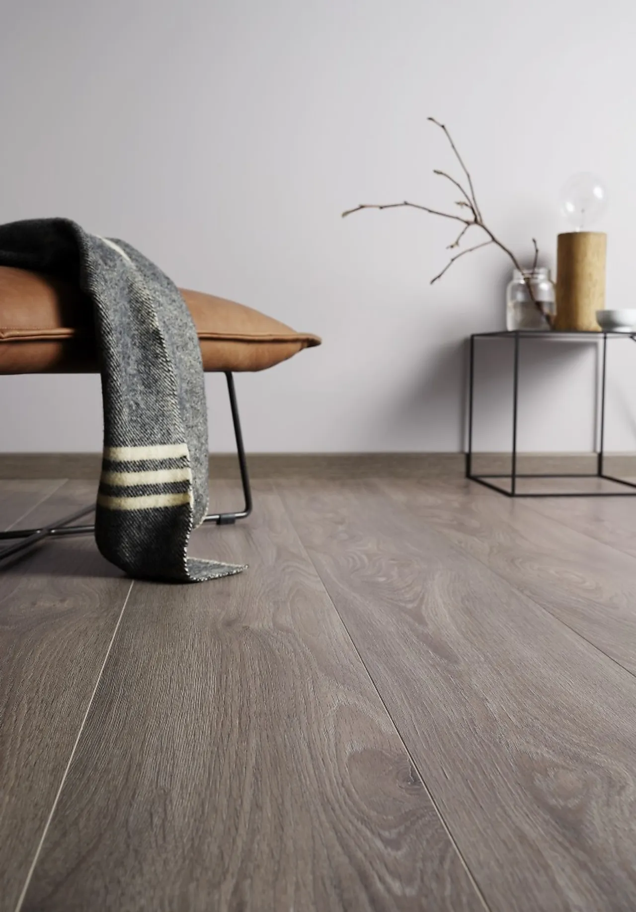 Laminatgulv XL 1-stav grå Laminatgulv XL 1-stav grå