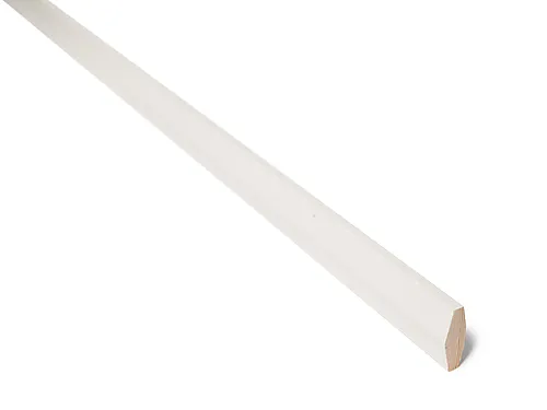 Taklist furu skrå hvit bomull S0502-Y 14x40x4400 mm