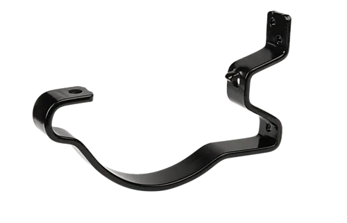 Rennekrok med lufting Stål 125 mm sort