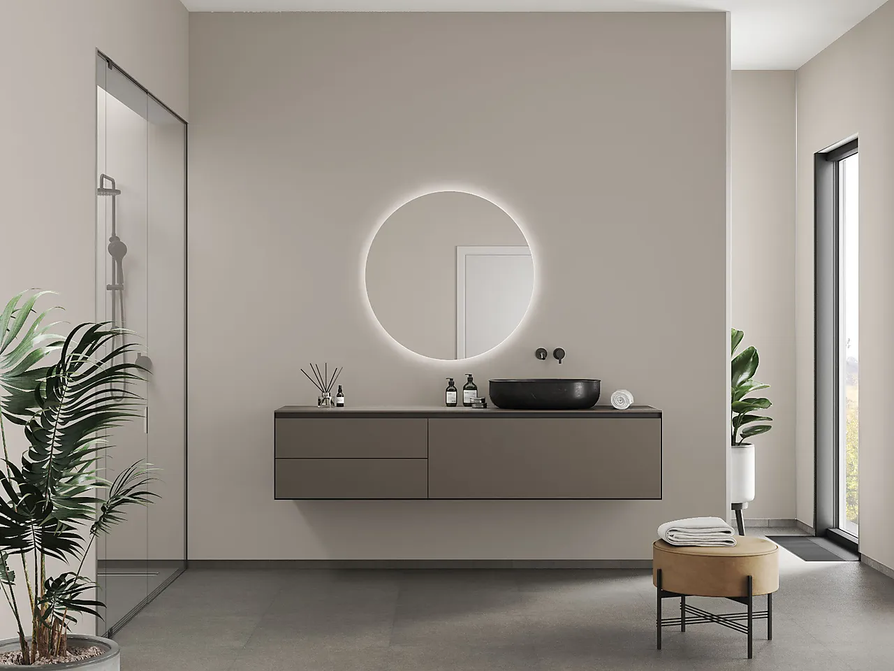 Fibo Baderomsplate 5200L00 Warm Grey  10x620x3020mm null - null - 2 - Miniatyr