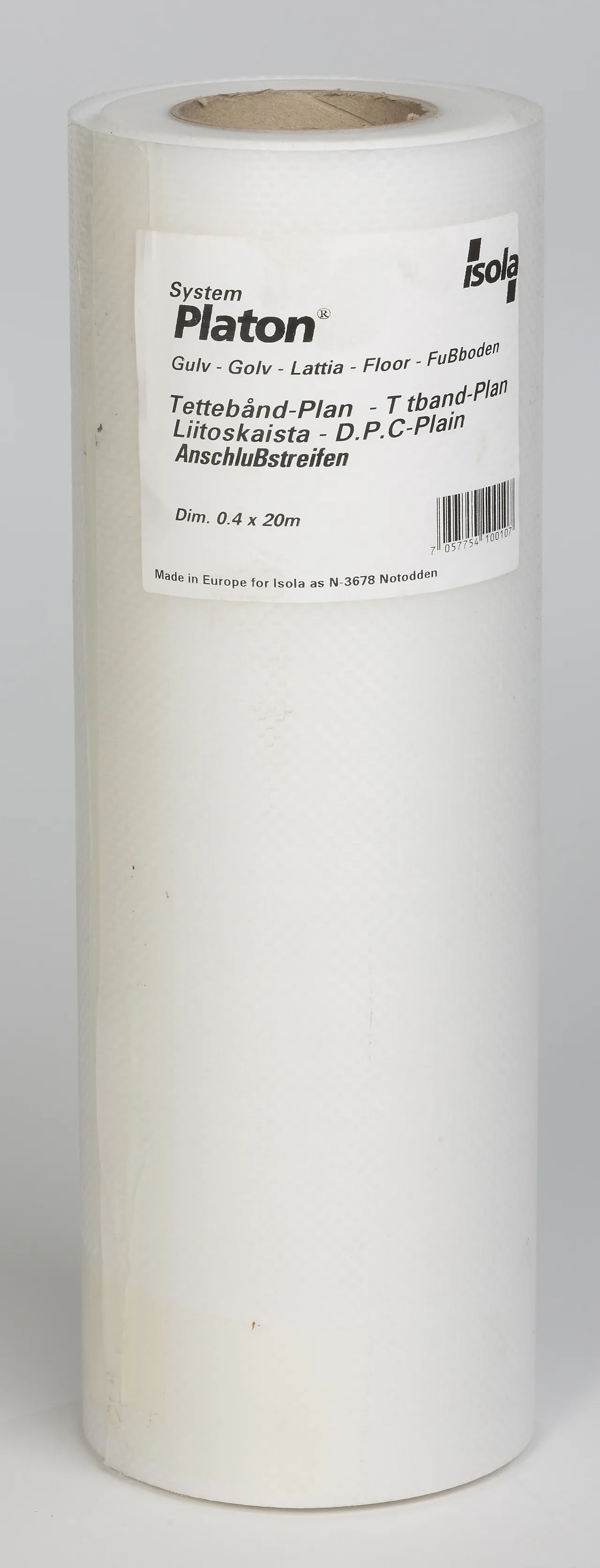 Tettebånd plan 0,4x20m platon membran under svill innervegg Tettebånd plan 0,4x20m platon membran under svill innervegg