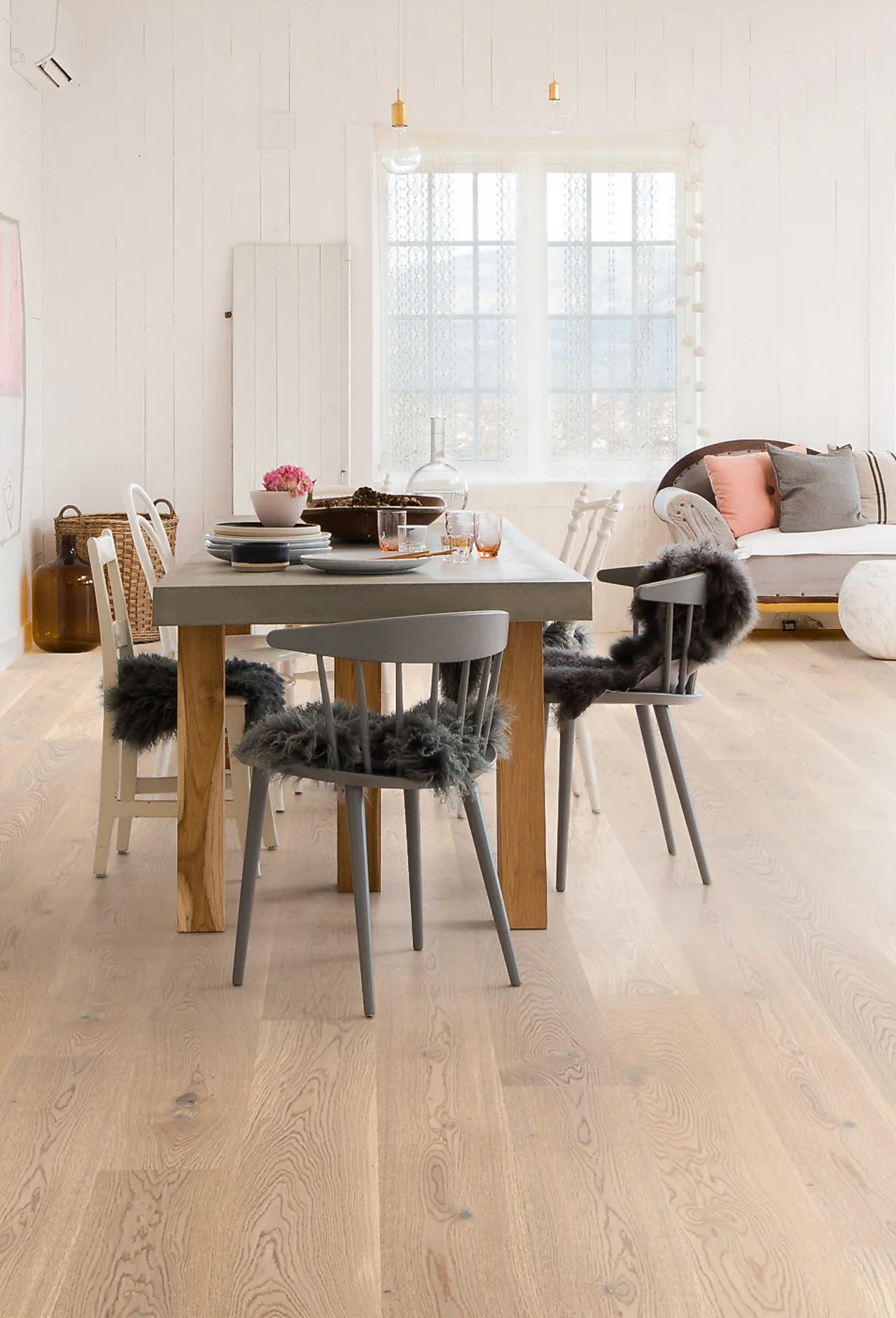 Parkett eik animosofas castle h m 14x209x2200mm pl hvit live matt lak