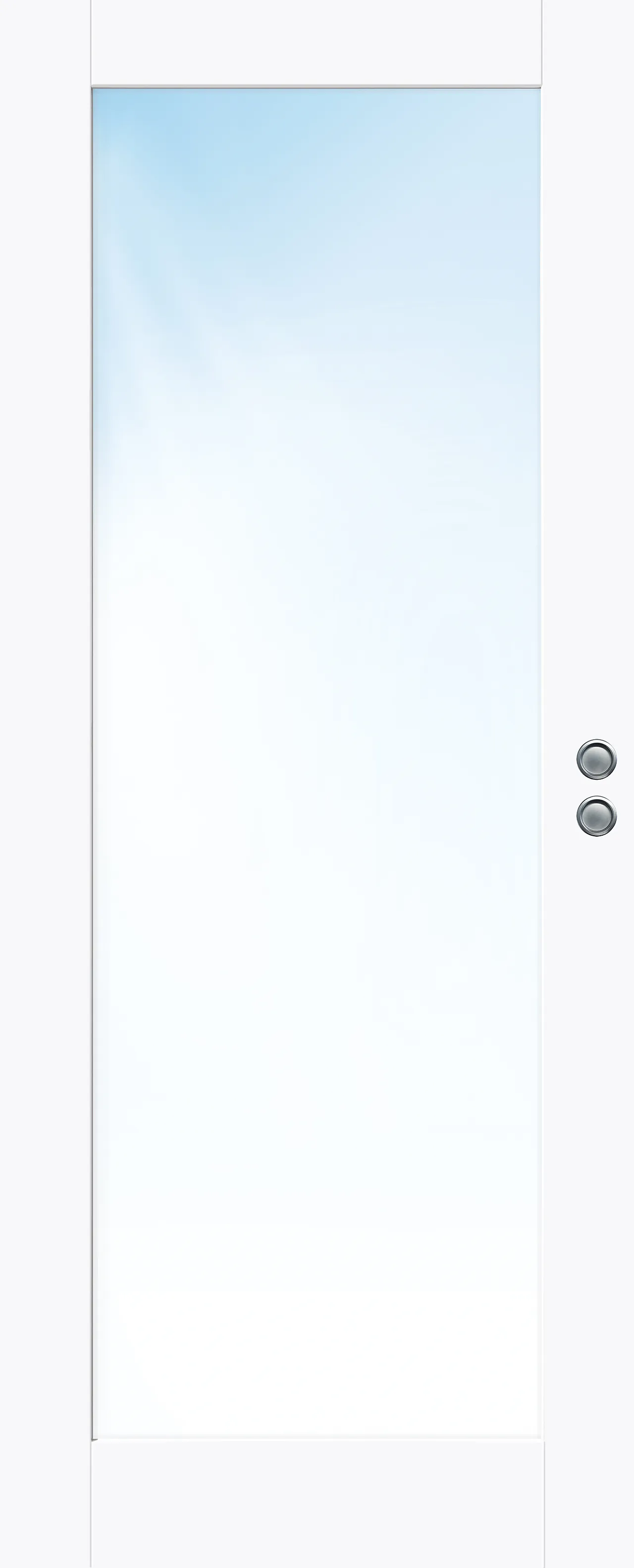 Skyvedør Stil 1 med glass klassisk hvit 80x210 cm