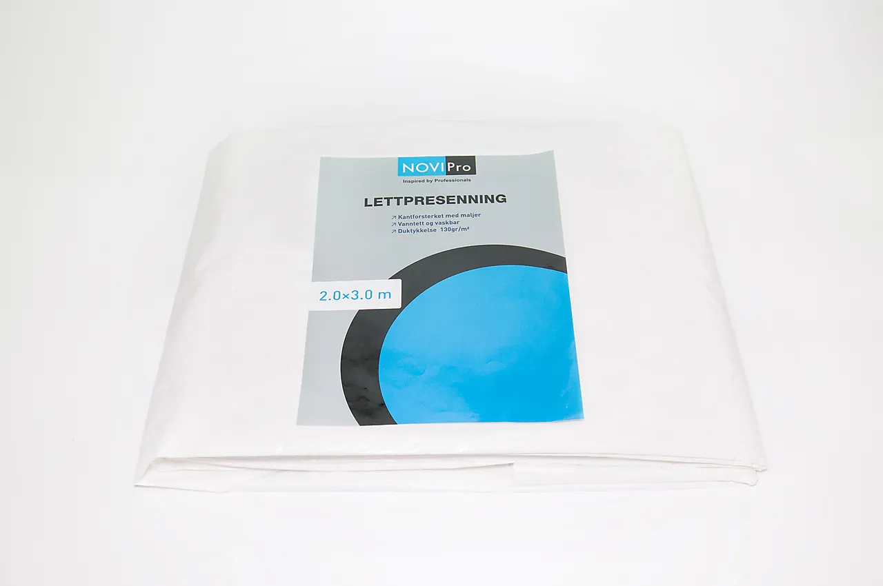 Presenning hvit 2x3 meter 130 gr/m2 Presenning hvit 2x3 meter 130 gr/m2